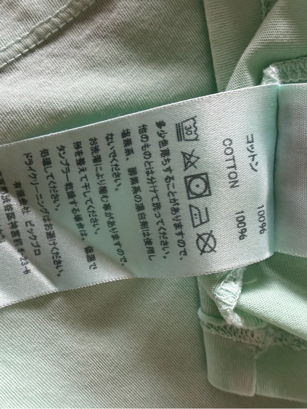 Les Tien May Mint Cropped Tee - Picture 7 of 7